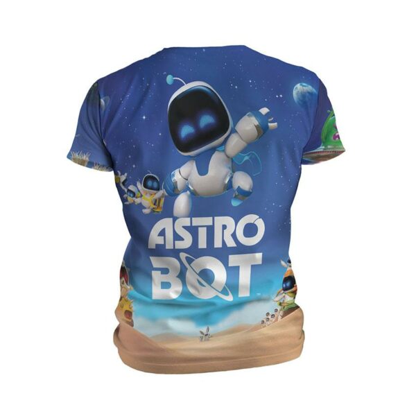 Футболка мужская спортивная с принтом «Астро робот. Космическое приключение. Astro Bot. Space Adventure»