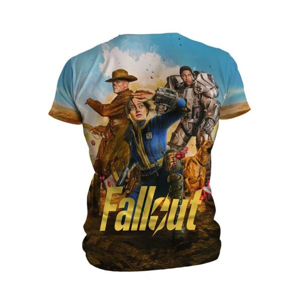 Футболка чоловіча спортивна з принтом «Фоллаут. Гра. Персонажі. Fallout. Game. Characters»