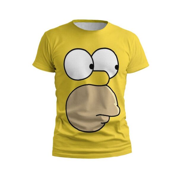 Футболка чоловіча спортивна з принтом «Гомер. Жовте обличчя. Homer. Yellow Face. The Simpsons»