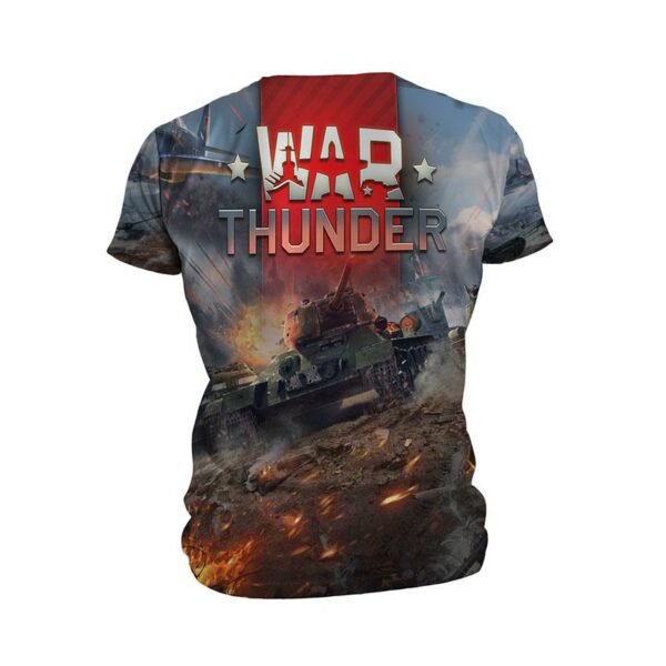 Футболка чоловіча спортивна з принтом «Грім війни. Бій. War Thunder. Fight»