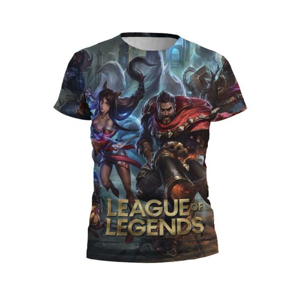 Футболка чоловіча спортивна з принтом «Ліга Легенд. Фентезі битва. League of Legends. Fantasy Battle»
