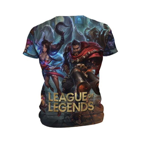 Футболка чоловіча спортивна з принтом «Ліга Легенд. Фентезі битва. League of Legends. Fantasy Battle»
