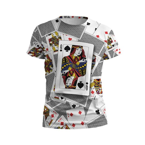 Футболка мужская спортивная с принтом «Пиковая Дама. Карты хаоса. Queen of Spades. Cards Chaos»
