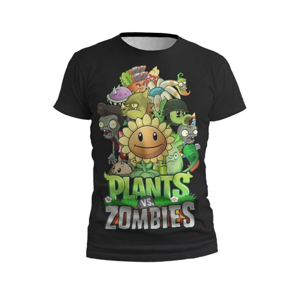 Футболка мужская спортивная с принтом «Растения против зомби. Армия сада. Plants vs. Zombies. Garden Army»