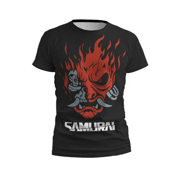 Футболка мужская спортивная с принтом «Сила самурая. Power of Samurai»