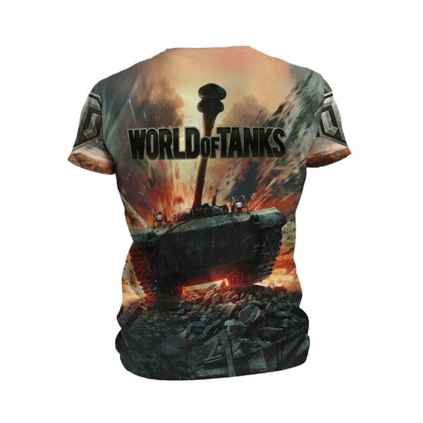 Футболка чоловіча спортивна з принтом «Світ танків. Великий танк. World of Tanks. Big tank»