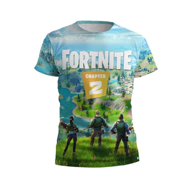 Футболка мужская спортивная с принтом «Фортнайт. Большой мир. Fortnite. Big world»