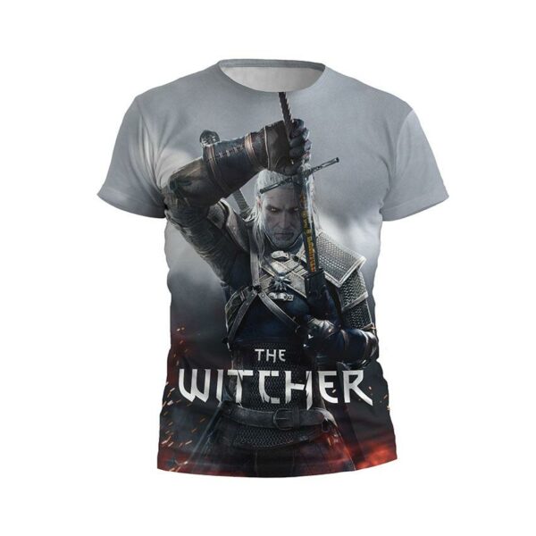 Футболка чоловіча спортивна з принтом «Відьмак. Мисливець на Монстрів. The Witcher. Monster Hunter»