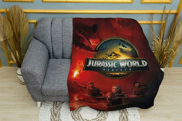 Плед «Мир Юрского периода. Охота во Тьме. Jurassic World.  Hunt in the Dark»
