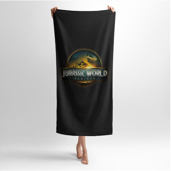 Рушник з принтом «Світ Юрського періоду. Знак виживання. Jurassic World. Survival Mark»