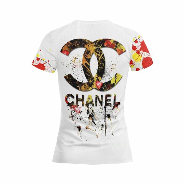 Футболка женская спортивная с принтом «Шанель. Абстрактный люкс. Chanel. Abstract Luxury»