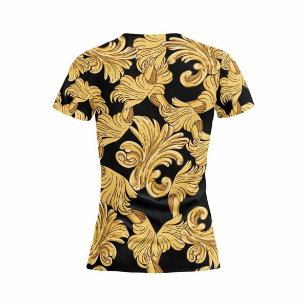 Футболка женская спортивная с принтом «Версаче. Паттерн. Versace. Pattern»