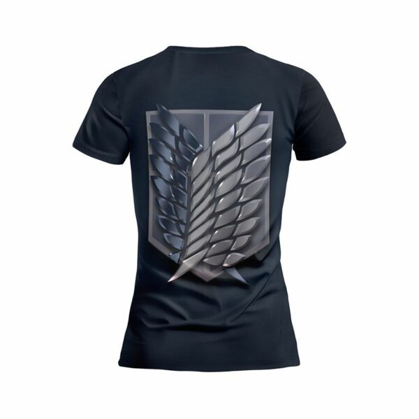 Футболка женская спортивная с принтом «Атака Титанов. Крылья свободы. Attack on Titan. Wings of freedom»