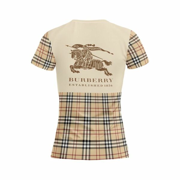 Футболка женская спортивная с принтом «Барбери. Аристократический шик. Burberry. Aristocratic Chic»