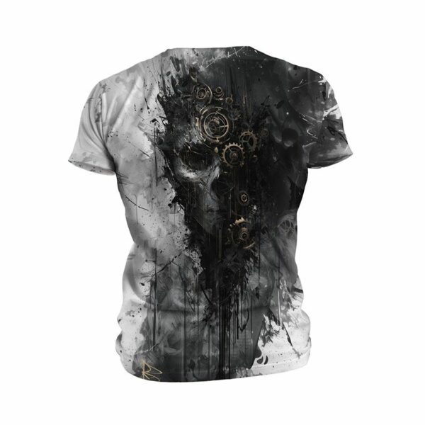 Футболка чоловіча спортивна з принтом «Стимпанк череп. Арт. Steampunk skull. Art»