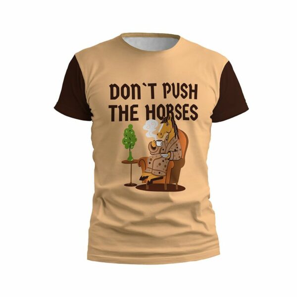 Футболка чоловіча спортивна з принтом «Донт пуш зе хорсес. Усик. Мем. Don’t Push the Horses. Usyk Meme»