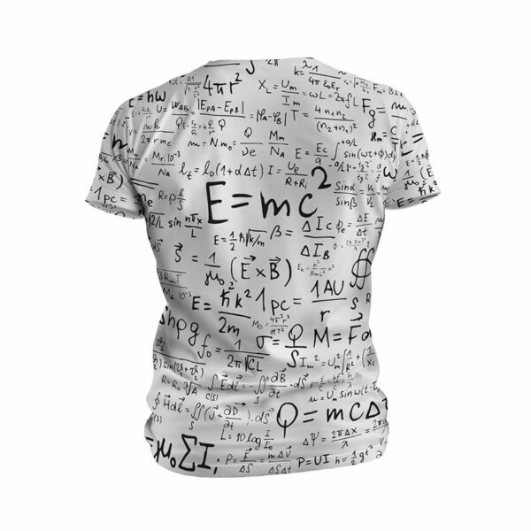 Футболка чоловіча спортивна з принтом «Наукові формули. Scientific formulas»