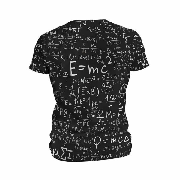 Футболка чоловіча спортивна з принтом «Наукові формули. Scientific formulas»