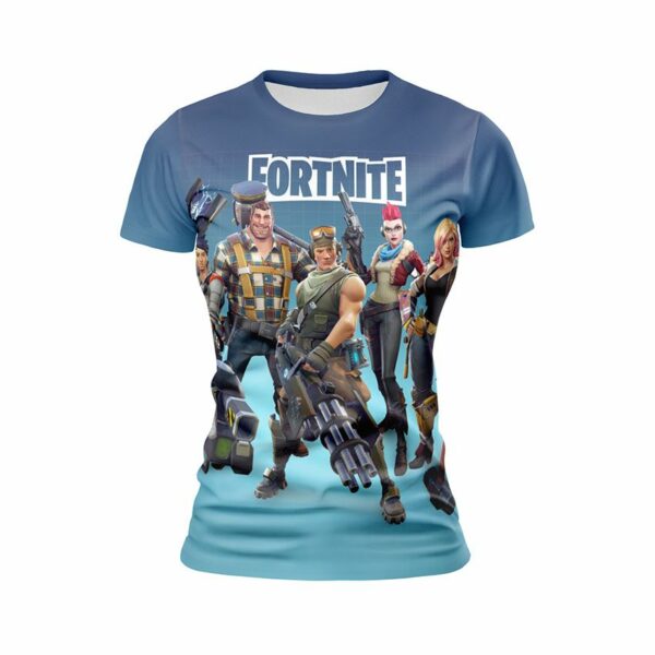 Футболка женская спортивная с принтом «Фортнайт. Боевая команда. Fortnite. Battle Squad»