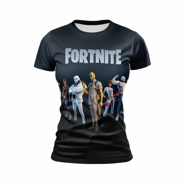 Футболка женская спортивная с принтом «Фортнайт. Герои битвы. Fortnite. Battle Heroes»