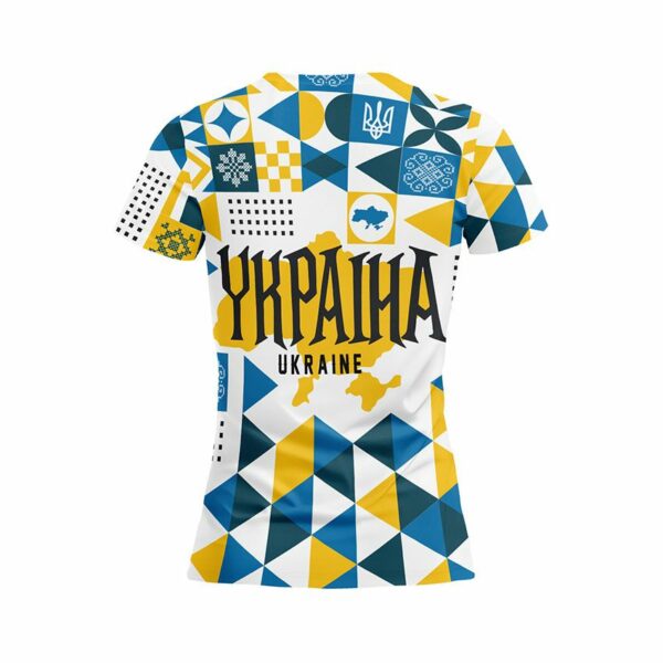 Футболка жіноча спортивна з принтом «Україна. Модерн. Ukraine. Modernism»
