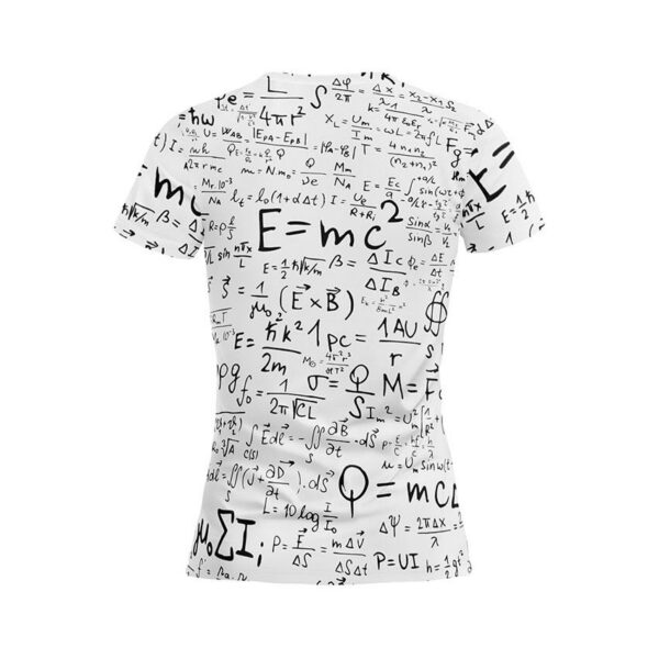 Футболка женская спортивная с принтом «Научные формулы. Scientific formulas»
