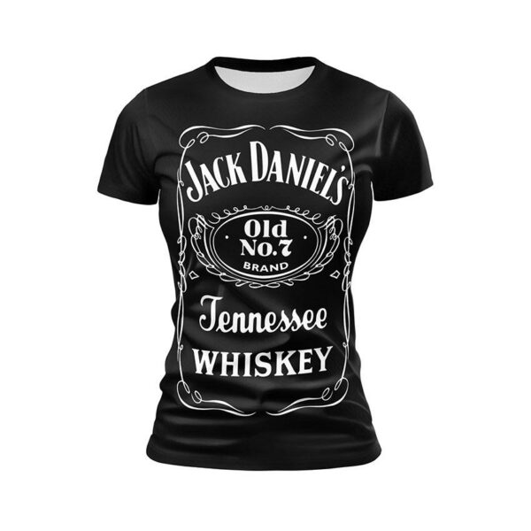 Футболка женская спортивная с принтом «Виски стиль. Whiskey Style. Jack Daniel’s»