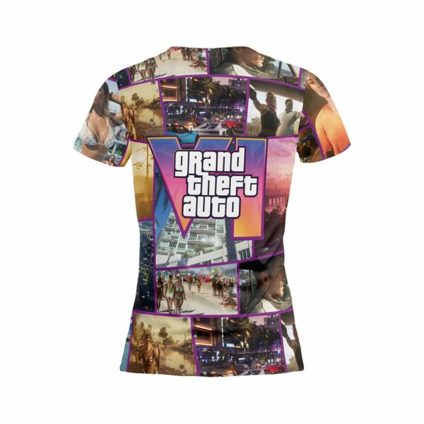 Футболка женская спортивная с принтом «ГТА. Компьютерная игра. Grand theft auto. Computer Game»