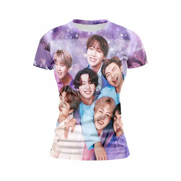 Футболка женская спортивная с принтом «Мечты с BTS. Dreams with BTS»