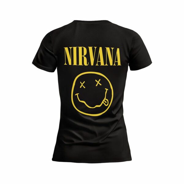 Футболка женская спортивная с принтом «Нирвана. Американская рок-группа. Nirvana. American rock band»