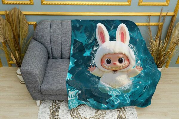 Плед «Лабубу у воді. Labubu in the water»
