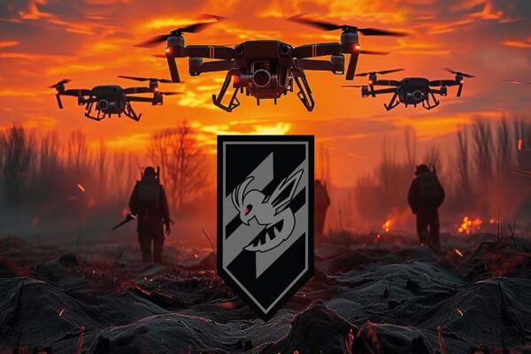 Прапор підрозділу розвідувально-ударних БПЛА «Шершень» 3 ОШБр ЗСУ дрони