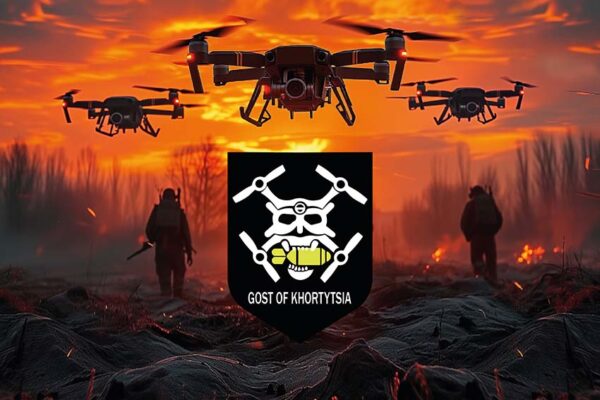Прапор роти ударних та розвідувальних БПЛА 15 БрОП «Кара-Даг» імені Богдана Завади НГУ дрони
