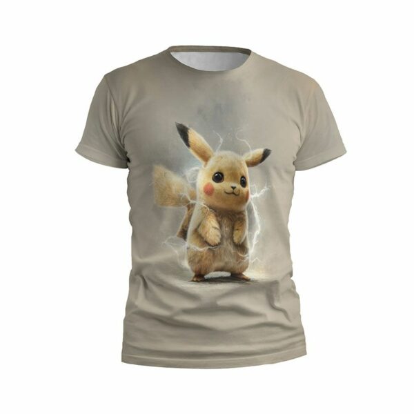 Футболка мужская спортивная с принтом «Счастливый Пикачу. Happy Pikachu»