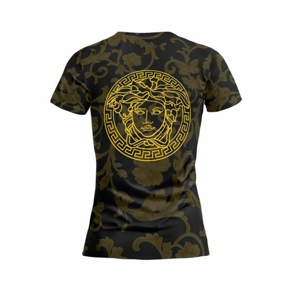 Футболка жіноча спортивна з принтом «Версаче. Золота елегантність. Versace. Golden Elegance»