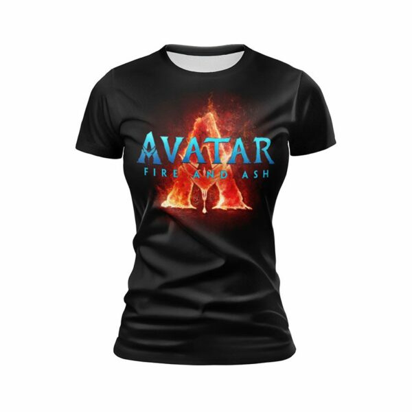 Футболка женская спортивная с принтом «Аватар. Огонь Пандоры. Avatar. Pandora Fire»
