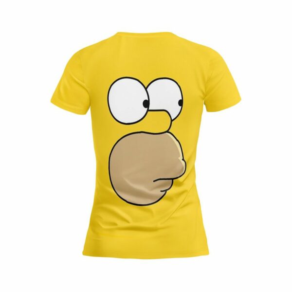 Футболка жіноча спортивна з принтом «Гомер. Жовте обличчя. Homer. Yellow Face. The Simpsons»