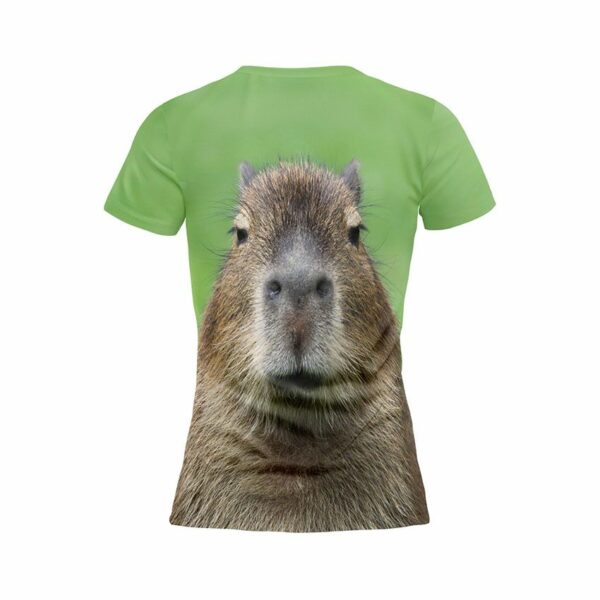 Футболка женская спортивная с принтом «Забавная капибара. Funny capybara»
