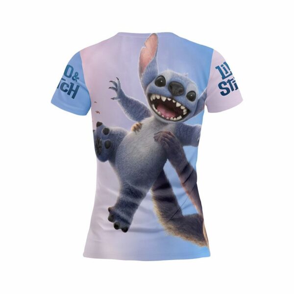 Футболка жіноча спортивна з принтом «Ліло і Стіч. Король Стіч. Lilo and Stitch. King Stitch»