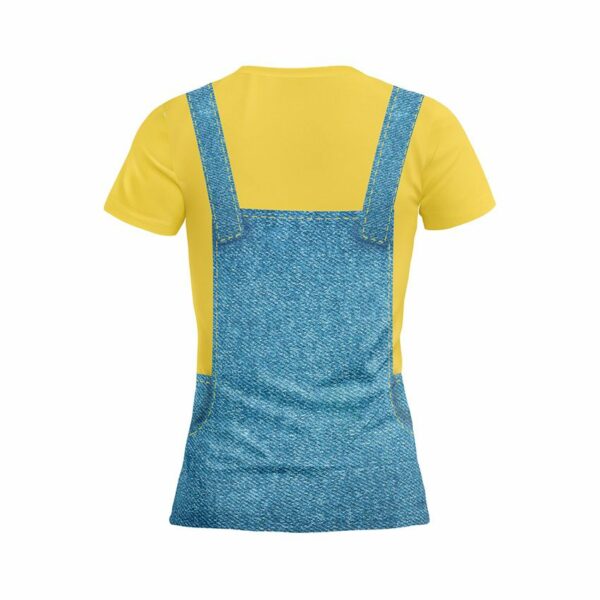 Футболка жіноча спортивна з принтом «Посіпаки. Веселий Комбінезон. Minions. Happy Overalls»