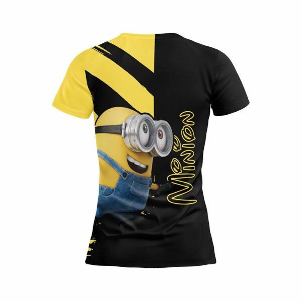 Футболка женская спортивная с принтом «Стильные Миньоны. Stylish Minions»