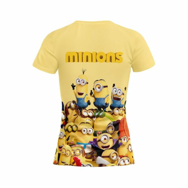 Футболка женская спортивная с принтом «Суперкоманда Миньонов. Minion Super Team»