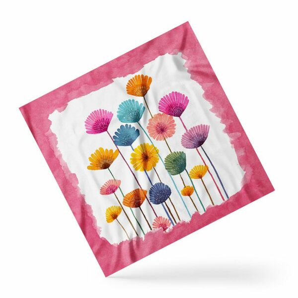 Платок «Красочные цветы. Colorful flowers»