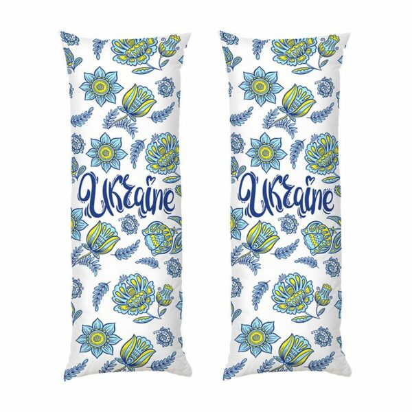 Дакимакура подушка для объятий «Цветочная Украина. Floral Ukraine»