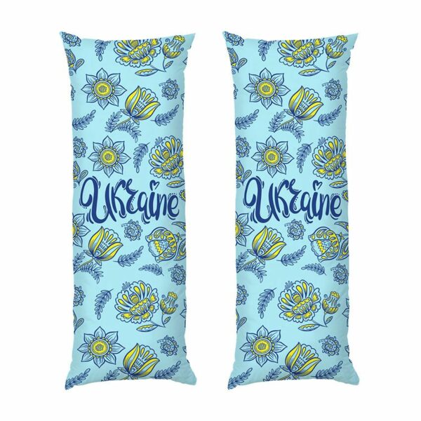 Дакимакура подушка для объятий «Цветочная Украина. Floral Ukraine»