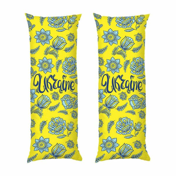 Дакимакура подушка для объятий «Цветочная Украина. Floral Ukraine»