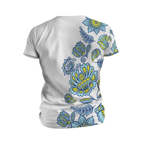 Футболка мужская спортивная с принтом «Цветочная Украина. Floral Ukraine. NEW»