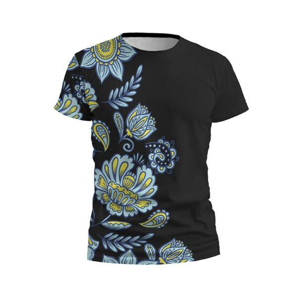 Футболка мужская спортивная с принтом «Цветочная Украина. Floral Ukraine. NEW»