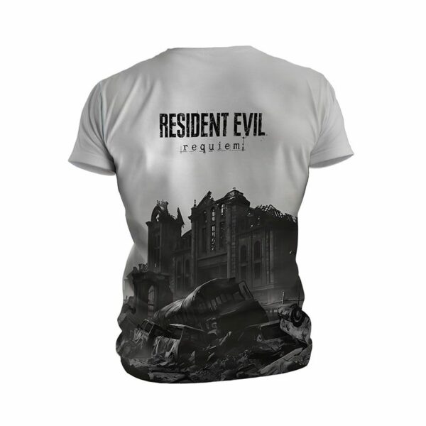 Футболка мужская спортивная с принтом «Обитель Зла. Выживание города. Resident Evil. City Survival»