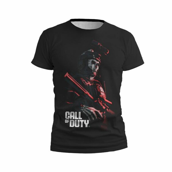 Футболка чоловіча спортивна з принтом «Поклик Обов'язку. Привиди. Гра. Call of Duty. Ghosts. Game»